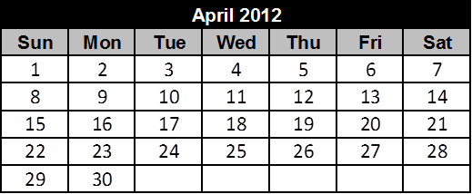 How To Do Monthly Calendar In Excel